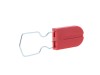 Picture of Red Plastic Security Seal with Large Metal Wire Ring - 100 Pack