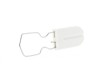 Picture of White Plastic Security Seals with Large Metal Wire Ring - 100 Pack