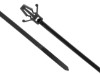 Picture of 4 Inch Black Winged Push Mount Cable Ties - 100 Pack, UV Protected, UL Compliant