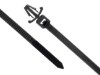 Picture of 6 Inch UV Black Winged Push Mount Cable Ties - 100 Pack