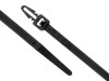 Picture of 8 Inch UV Black Push Mount Cable Ties - 100 Pack, Nylon, UL 94V-2, 50 Lbs Tensile Strength