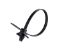 Picture of 8 Inch UV Black Winged Push Mount Cable Ties - 100 Pack