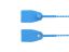 Picture of 11.5 Inch Blue Pull Tight Plastic Seals - 100 Pack, Blank, 39 Lbs Tensile Strength