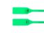 Picture of 13 Inch Heavy-Duty Green Pull Tight Plastic Seals - 100 Pack