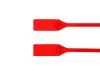 Picture of 13 Inch Heavy-Duty Red Pull Tight Plastic Seals - 100 Pack