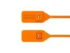 Picture of 13 Inch Orange Tear Away Plastic Seal with Steel Lock - 100 Pack