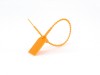 Picture of 8 Inch Light-Duty Orange Pull Tight Plastic Seals - 100 Pack