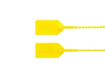 Picture of 8 Inch Yellow Light-Duty Pull Tight Plastic Seals - 100 Pack