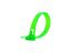 Picture of 6 Inch Fluorescent Green Releasable Cable Ties - 100 Pack, UV Protected, Nylon, 50 Lbs Strength