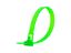 Picture of 8 Inch Fluorescent Green Releasable Cable Ties - 100 Pack, UV Protected, Nylon, 50 Lbs Tensile Strength
