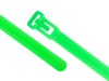 Picture of 8 Inch Fluorescent Green Releasable Cable Ties - 100 Pack, UV Protected, Nylon, 50 Lbs Tensile Strength