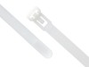 Picture of 8 Inch Natural Nylon Cable Ties - 100 Pack, Releasable, 50 Lbs Tensile Strength