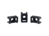 Picture of 3.5 mm Black Nylon Saddle Tie Mounts - 100 Pack