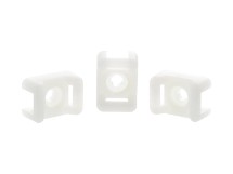 Picture of 6.3 mm Natural Nylon Saddle Tie Mounts - 100 Pack