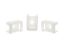 Picture of 6.3 mm Natural Nylon Saddle Tie Mounts - 100 Pack