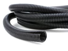 Picture of 1/2 Inch Black Flexible Split Loom - 10 FT, PP, RoHs Compliant