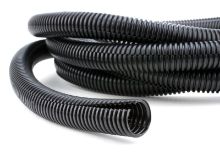 Picture of 3/4 Inch Black Flexible Split Loom - 50 FT, PP, UV Protected, RoHs Compliant