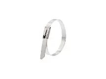Picture of 5 Inch Stainless Steel Cable Ties - 100 Pack, 304 Grade, 200 Lbs Tensile Strength