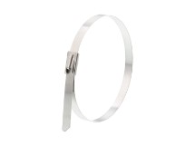 Picture of 8 Inch Stainless Steel Cable Ties - 100 Pack, 200 Lbs Tensile Strength, UL Compliant