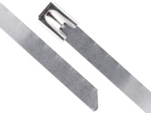 Picture of 18 Inch Heavy Duty Stainless Steel Cable Ties - 100 Pack, 350 Lbs Tensile Strength