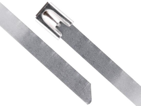 Picture of 18 Inch Heavy Duty Stainless Steel Cable Ties - 100 Pack, 350 Lbs Tensile Strength