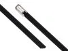 Picture of 8 Inch UV-Resistant 316 Stainless Steel Cable Ties, Black, Pack of 100
