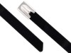 Picture of 14 Inch UV-Resistant 316 Stainless Steel Cable Ties, Black, Pack of 100