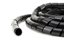 Picture of 1/2 Inch Black Polyethylene Spiral Wrap - 50 FT