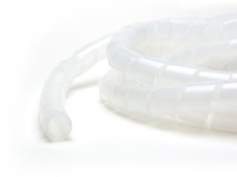 Picture of 1/4 Inch Clear PET Spiral Wrap - 10 FT, RoHS Compliant