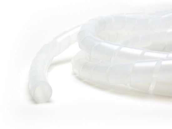 Picture of 3/4 Inch Clear PET Spiral Wrap - 10 FT