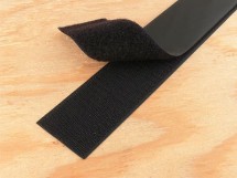 Picture of 1.5 Inch Black Self-Adhesive Hook & Loop Tape - 5 Yards