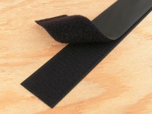 Picture of 2 Inch Black Self-Adhesive Hook & Loop Tape - 5 Yards