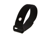 Picture of 12 Inch C Inch Straps with Eyelet - 5 Pack, Black