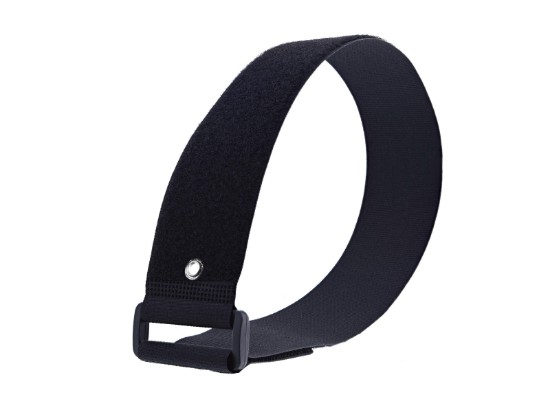 Picture of 24 Inch C Inch Straps with Eyelet - 5 Pack, Black, 5mm Eyelet, 103.4 Lbs Shear Strength