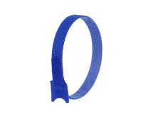 Picture of 12 Inch Blue Hook and Loop Tie Wraps - 50 Pack