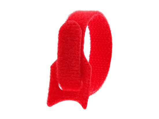 Picture of 6 Inch Red Hook & Loop Tie Wraps - 50 Pack