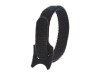 Picture of 8 Inch Black Hook and Loop Tie Wraps - 50 Pack