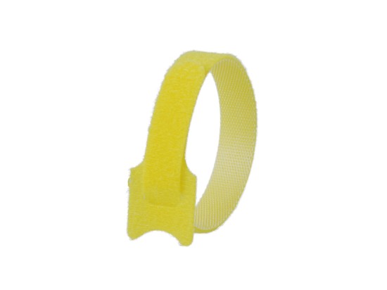 Picture of 8 Inch Yellow Hook & Loop Tie Wraps - 50 Pack