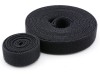 Picture of 1 Inch Continuous Black Hook and Loop Wrap - 10 Yards