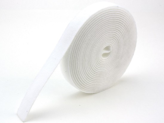 Picture of 3/4 Inch Continuous White Hook & Loop Wrap - 25 Yards