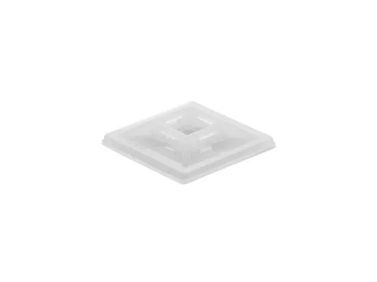 Picture of 1 1/8 Inch Square Adhesive Tie Mount - 100 Pack