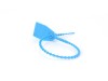 Picture of 11 1/2 Inch Standard Blank Blue Pull Tight Plastic Seal - 100 Pack