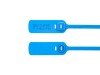 Picture of 19 Inch Standard Blue Pull Tight Plastic Seal with Steel Locking Piece - 100 Pack