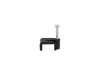 Picture of 10mm Black Flat Nail Cable Clip - 100 Pack