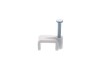 Picture of 10mm White Flat Nail Cable Clip - 100 Pack