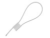 Picture of 12 Inch Silver Pull Tight Blank Galvanized Steel Cable Seal with 1.8mm wire - 50 Pack