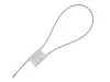 Picture of 12 Inch Silver Pull Tight Blank Galvanized Steel Cable Seal with 1.8mm wire - 50 Pack