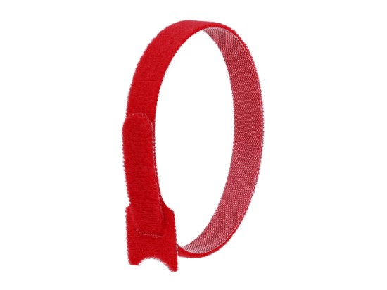 Picture of 12 Inch Red Hook and Loop Tie Wrap - 50 Pack