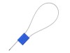 Picture of 12 Inch Blue Blank Pull Tight Galvanized Steel Cable Seal with 1.8mm wire - 50 Pack