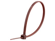 Picture of 6 Inch Brown Miniature Nylon Cable Tie - 100 Pack